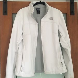 Arctic White North Face Jacket